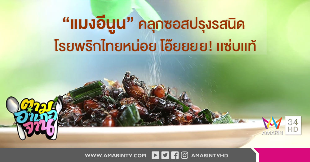 ตามหาความหอมอร่อยของแมลงปีกแข็งที่ชื่อ ‘แมงอีนูน’ ณ ปราจีนบุรี