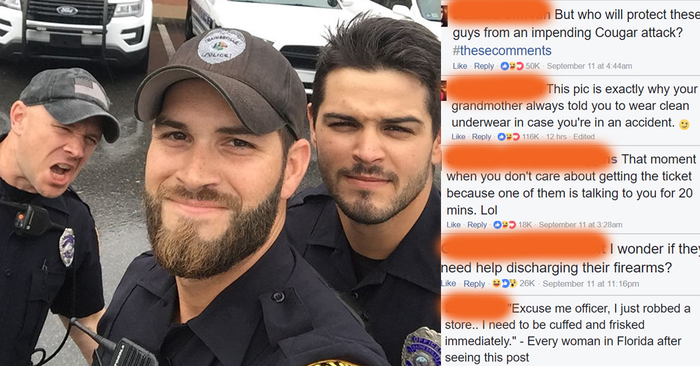 แย่งซีน 'เออร์มา' กรมตำรวจฟลอริด้าสายไหม้ หลังโพสต์ภาพเจ้าหน้าที่สุดหล่อลงโซเชียล