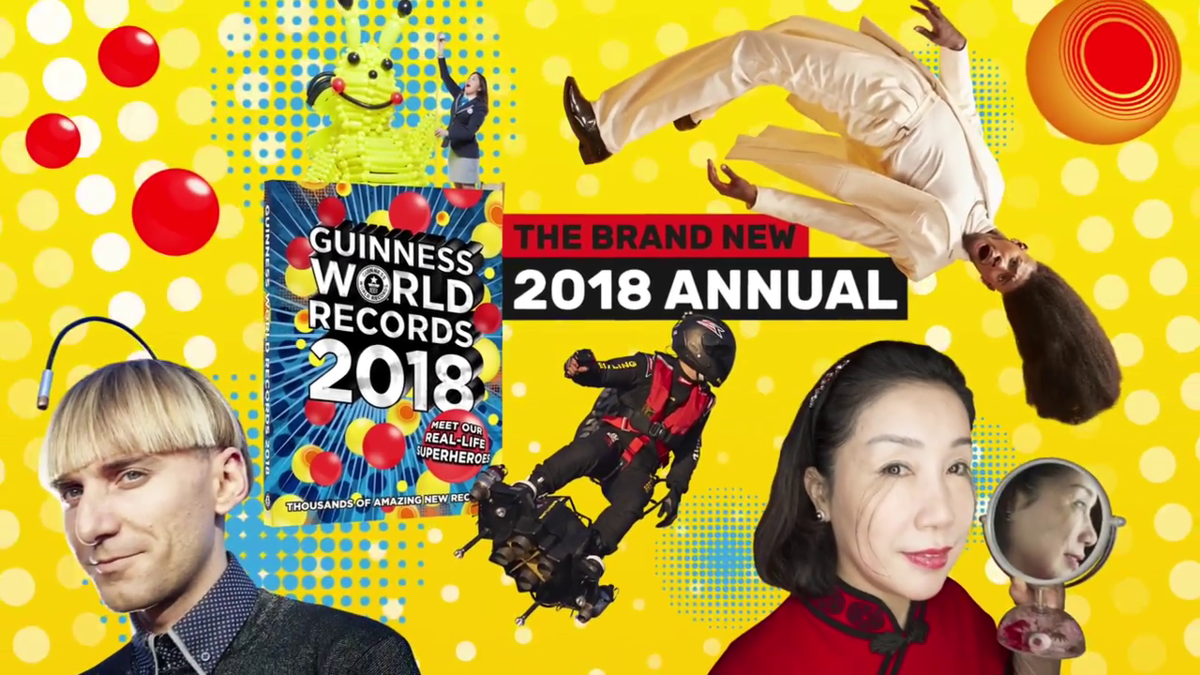 มาแล้ว! หนังสือ 'กินเนสส์ บุ๊ค' ประจำปี 2018 รวมสารพัดสถิติโลกสุดแปลกที่ต้องถามว่า...เพื่อ!?!