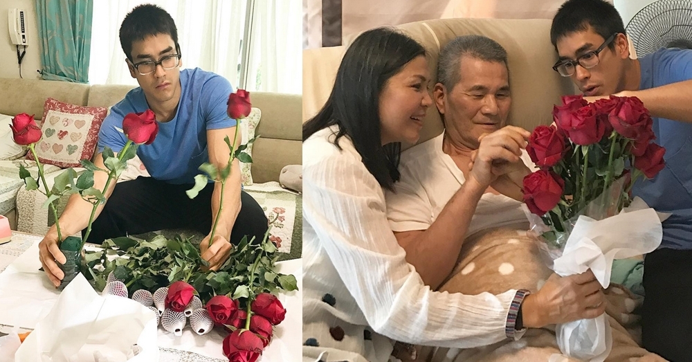 สเปคมั้ยผู้ชายรักครอบครัว?!? 'ณเดชน์' ลงมือจัดดอกไม้อวยพรวันเกิด 'ป๊าโยชิโอ'
