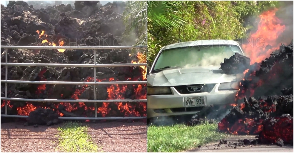 เผาทุกอย่างที่ขวางหน้า! เผยนาที 'ลาวา' จากภูเขาไฟคิลาเวไหลทะลักเข้าพื้นที่อยู่อาศัย