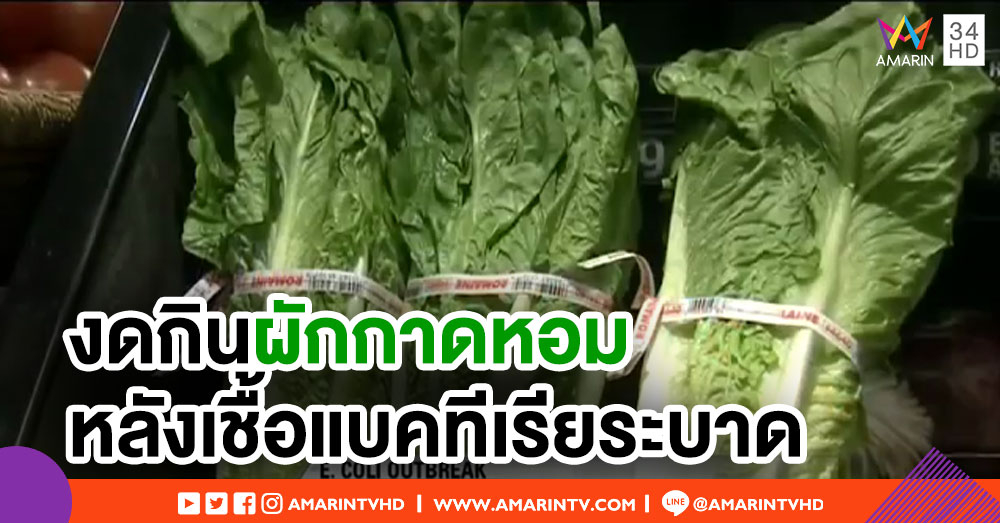 สหรัฐฯ เตือนปชช.งดบริโภคผักกาดหอม หลังเชื้อแบคทีเรียระบาด