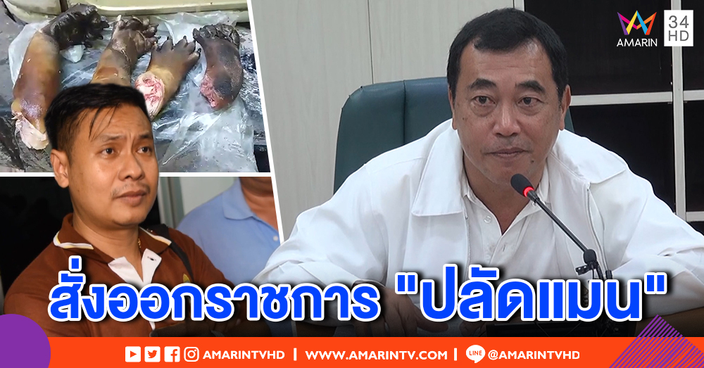ผู้ว่าฯกาญจนบุรี เผยคำสั่งปลัดอำเภอออกราชการ พักงาน 2 อส. สอบเอี่ยวขบวนการล่าหมีขอ (คลิป)
