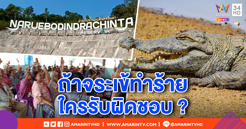 ชาวบ้านปรี๊ด หลังพบหน่วยงานอนุรักษ์ ปล่อยจระเข้ลงอ่างเก็บน้ำ หวั่นถูกทำร้าย