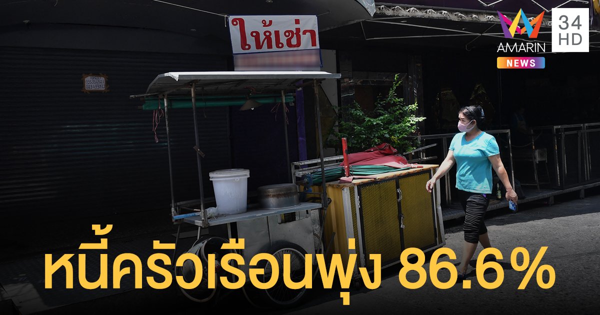 เสี่ยงเกษียณอย่างเป็นทุกข์!  คลังเผย หนี้ครัวเรือน พุ่ง 86.6%  ต่อจีดีพี ผลกระทบ โควิด19