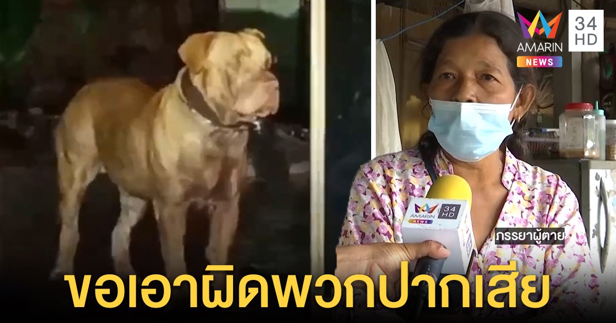 เมียเจ้าของ "ไจแอนท์" ร่ำไห้ถูกรุมด่าปล่อยหมาฆ่าผัว ยันไม่เคยตี เผยชนวนกัดไม่ปล่อย (คลิป)
