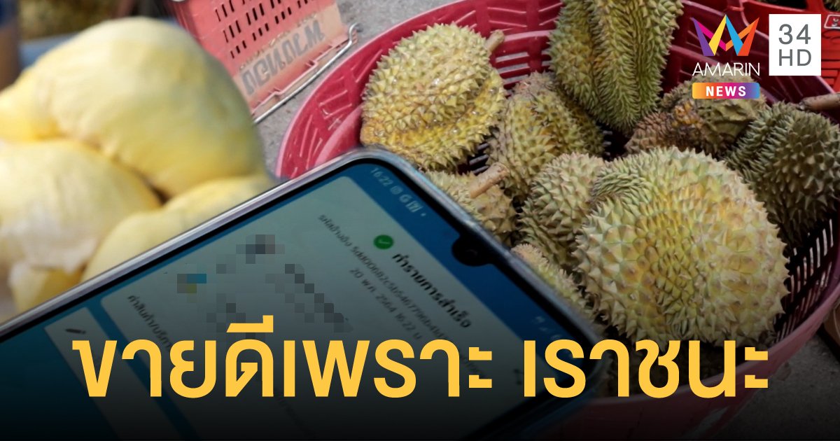 เราชนะ เงินเข้าวันแรก ชาวพิษณุโลกแห่ซื้อทุเรียนคึกคัก