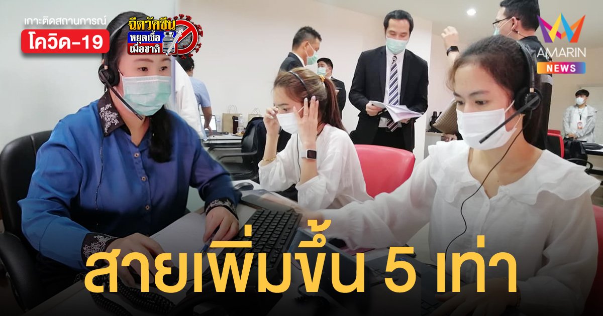 กรมการแพทย์เร่งปรับระบบ 1668 รองรับผู้ป่วยโควิด หลังสายโทรเพิ่มขึ้น 5 เท่า