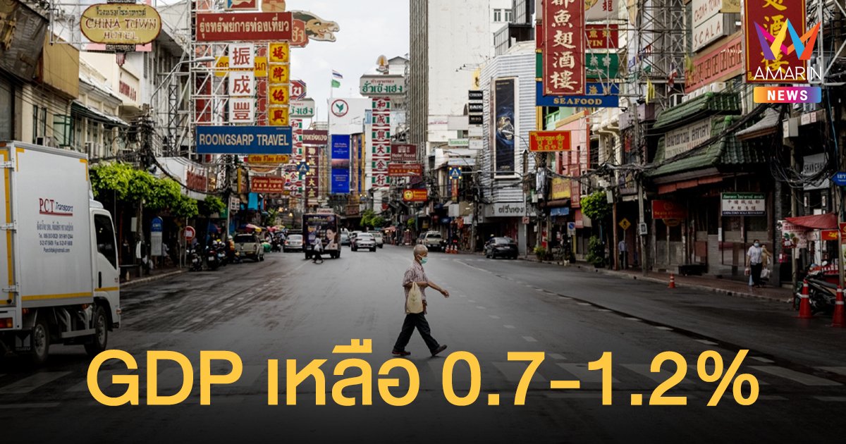 สภาพัฒน์ ลด GDP ไทย ปี 64 เหลือ 0.7-1.2% หลังล็อกดาวน์-เคอร์ฟิว