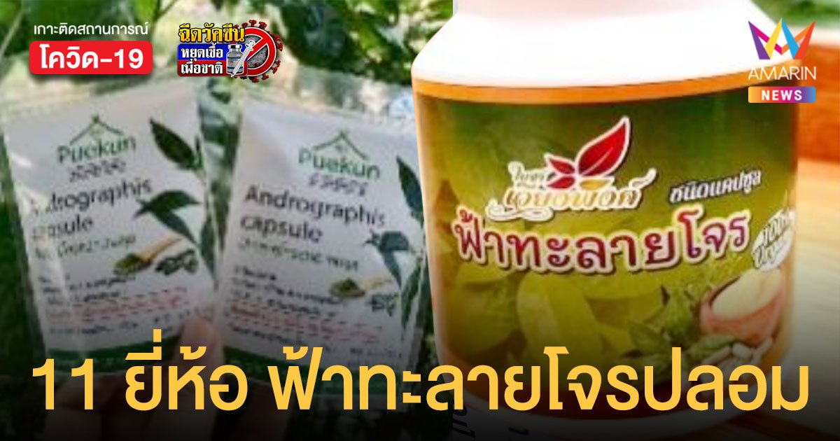 อย. เผยรายชื่อ ฟ้าทะลายโจร ปลอม เพิ่มอีก 11 ยี่ห้อ