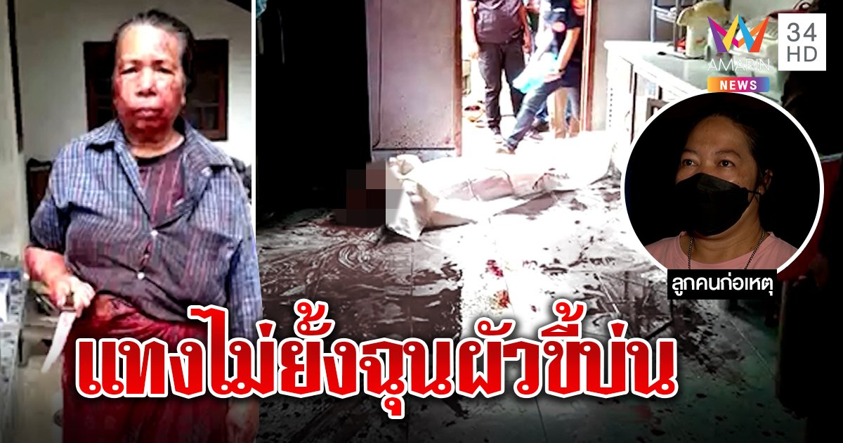 เมียสุดทนผัวชวนทะเลาะ คว้ามีดแทง 30 แผลดับ ลูกปัดหึงโหดเศร้าทำศพพ่อหาเงินประกันแม่