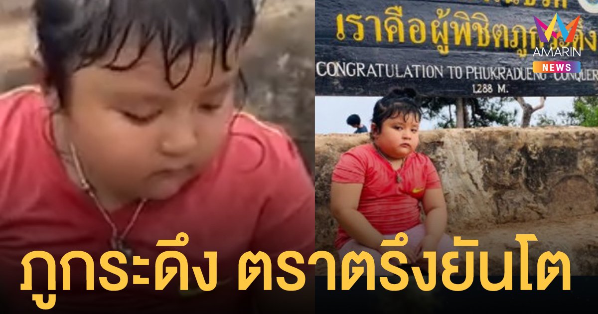 ภูกระดึง ตราตรึงยันโต! แห่แชร์สีหน้าสุดฮา หนูน้อยผู้พิชิตภูกระดึง จ.เลย