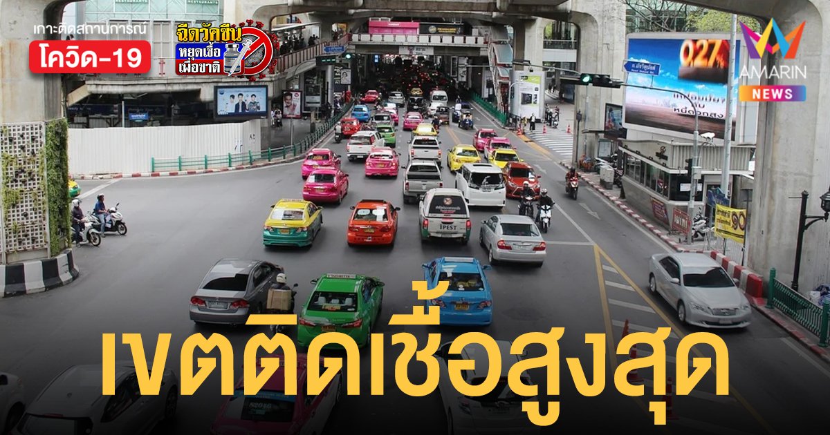โควิดกรุงเทพ 50 เขต มีผู้ติดเชื้อ 570 ราย เขตติดเชื้อสูงสุดรายวัน 51 ราย