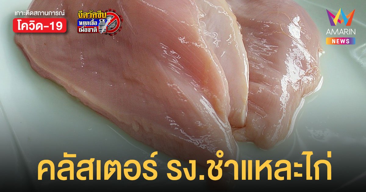 คลัสเตอร์ใหม่ โรงงานชำแหละไก่ ปราจีนบุรี พบผู้ติดเชื้อแล้ว 11 ราย