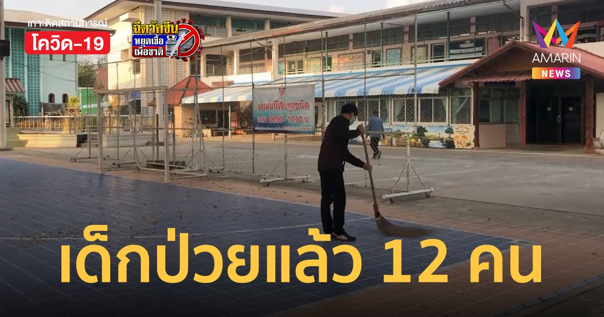 โควิดโผล่ รร.อนุบาลยโสธร พบเด็กติดเชื้อแล้ว 12 คน สั่งปิดเรียนชั่วคราว