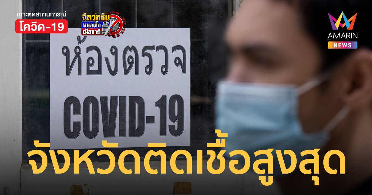 โควิดวันนี้ 6 ก.พ.65 เผย 10 จังหวัดติดเชื้อสูงสุด