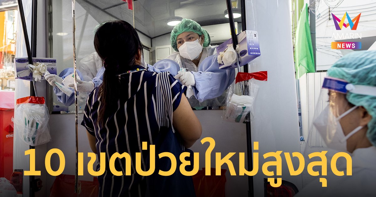 โควิดกรุงเทพ 15 ก.พ.65 พบผู้ติดเชื้อ 3,180 ราย เผย 10 เขตป่วยใหม่สูงสุด