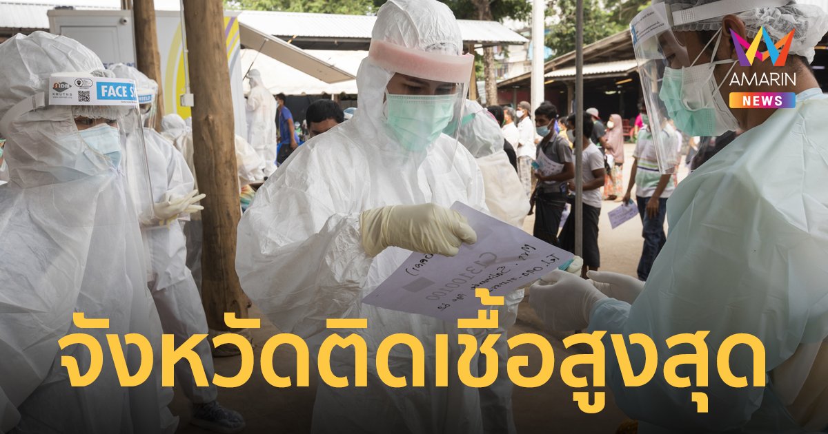 ศูนย์ข้อมูลโควิด-19 เผย 10 จังหวัดติดเชื้อสูงสุด ประจำวันที่  27 ก.พ.65