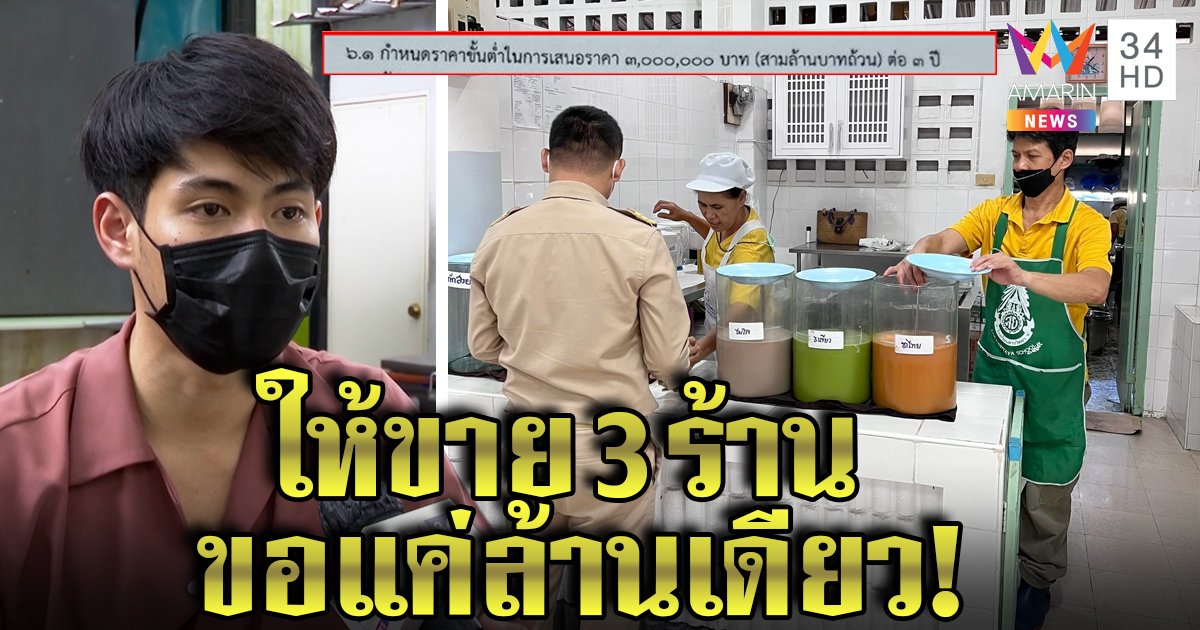 ตาค้าง! ค่าเช่าที่ขายน้ำใน รร. ปีละล้าน ลูกเถ้าแก่ถอดใจเจอสัญญาพ่วงให้ทุนเด็กอีก (คลิป)
