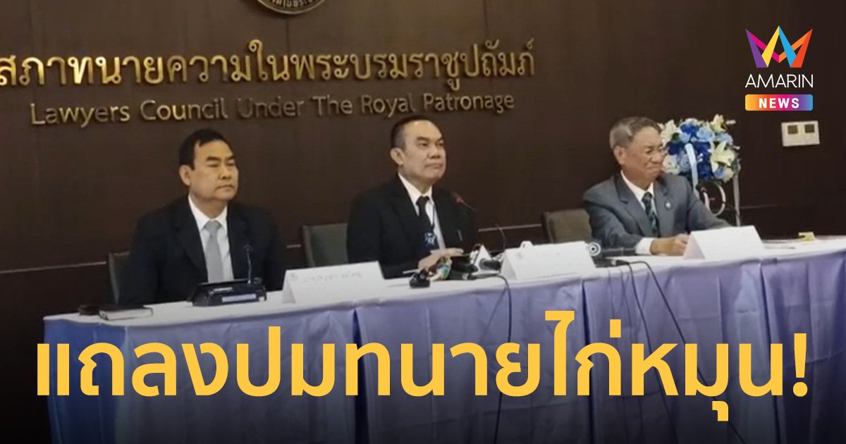 สภาทนายฯ แถลงกรณี "พ่อค้าไก่หมุน" ปลอมเป็นทนาย ไม่มีใบอนุญาต