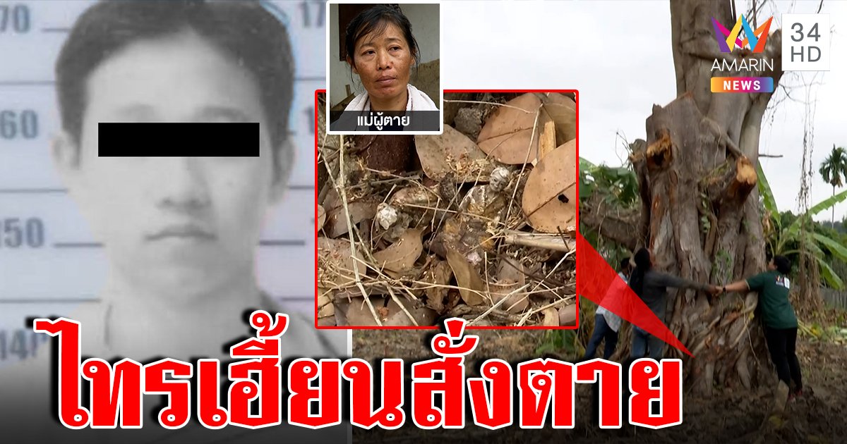 แฉปมไอ้คลั่งปาดคอแม่ลูกชิงแขวนคอ เชื่ออาถรรพ์สั่งโค่นไทรยักษ์ (คลิป)