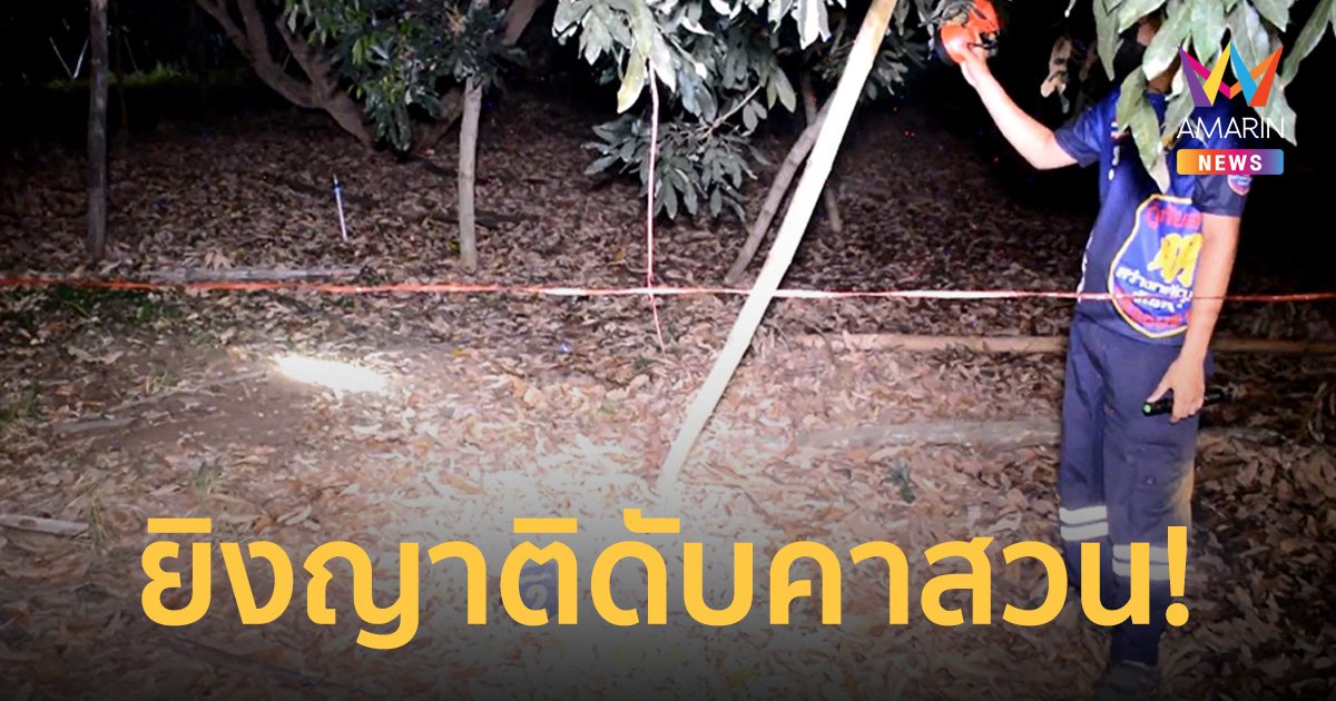 นึกว่าโจรย่องสวนลำไย ชักปืนยิงขู่ โดนสองแม่ลูกญาติตัวเองดับ 1 เจ็บ 1