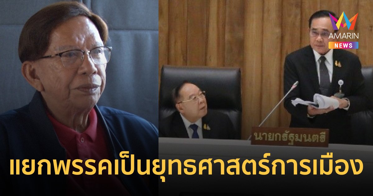 "หมอสงค์" เชื่อ 2 ป.ไม่ขัดแย้ง แยกพรรคเป็นยุทธศาสตร์การเมือง