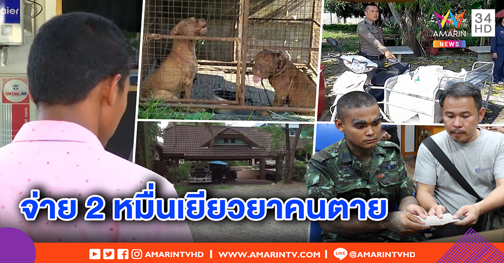 หมาพิทบูลฆ่าคนส่งน้ำแข็งตาย เจ้าของจ่าย 2 หมื่นเยียวยา - ลูกเหยื่อทั้ง 6 เคว้งสิ้นพ่อ (คลิป)