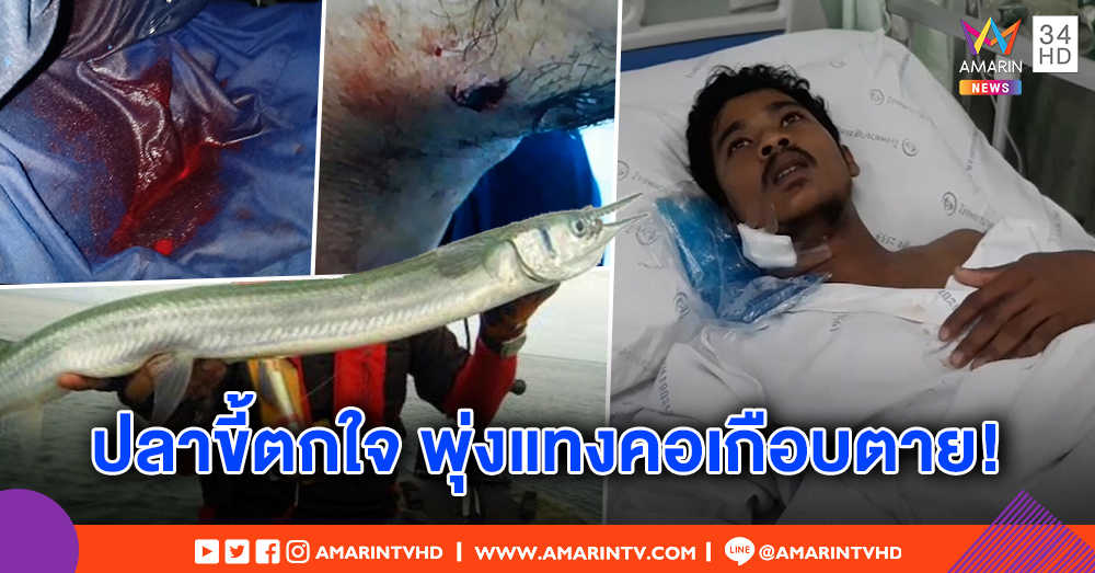 เปิดใจหนุ่มประมง "ปลาเต็กเล้ง" โดดแทงคอกลางทะเลเลือดท่วม ฮึดสู้วกเรือกลับฝั่งร้องคนช่วย