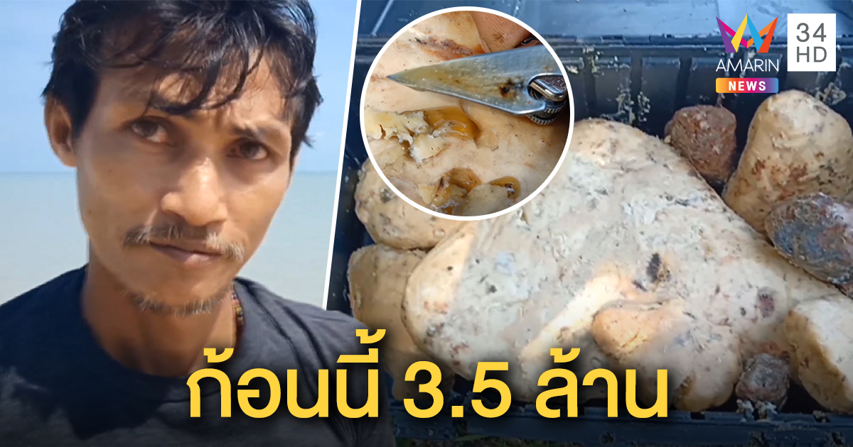 เศรษฐีใหม่! เจอ “อ้วกวาฬ” 3 กิโล ตีมูลค่า 3.5 ล้าน เก็บแช่ช่องฟรีซอย่างดี รอฝรั่งมาซื้อ (คลิป)