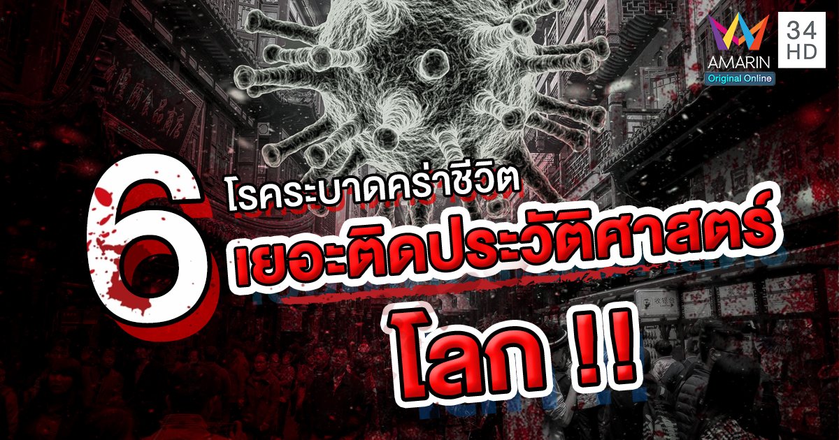 6 โรคระบาดที่คร่าชีวิตมนุษย์ มากที่สุดในประวัติศาสตร์