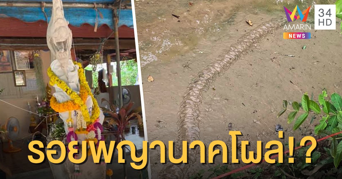ฮือฮา! พบรอยคล้ายรอยพญานาค ชาวบ้านแห่ตีเลขเด็ด