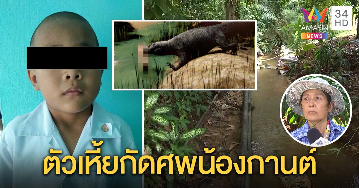 ผลชันสูตรชี้ชัดน้องกานต์ไม่โดนฆ่า คาดงูพิษฉกดับก่อนตัวเหี้ยลากศพแทะในน้ำ (คลิป)