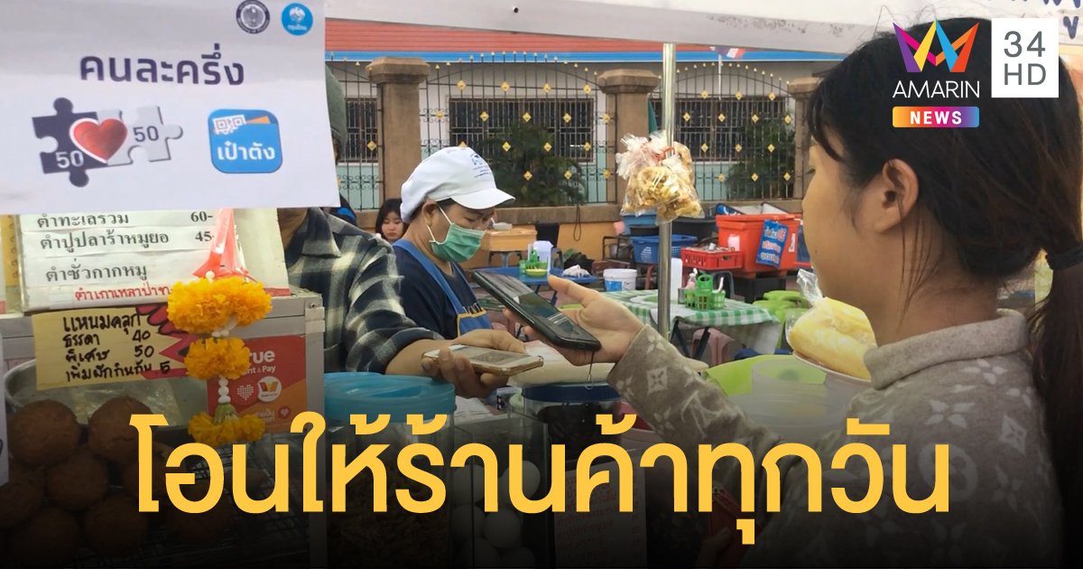 ก.คลัง โอนเงินให้ร้านค้า "คนละครึ่ง" ทุกวันไม่เว้นวันหยุด