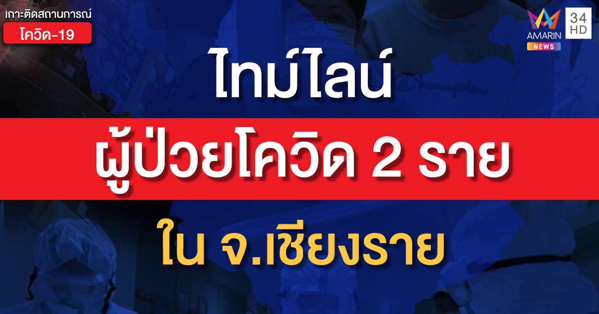 เปิดไทม์ไลน์ผู้ป่วยโควิดเชียงราย 2 ราย  พบมีอาการก่อนข้ามมาไทย