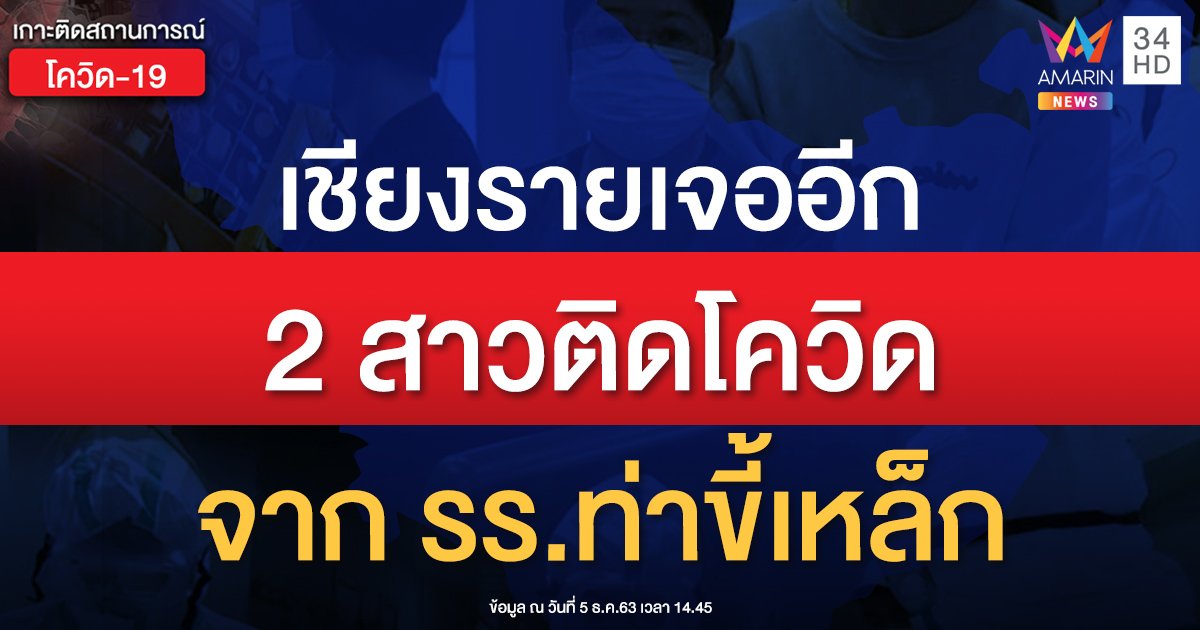 เชียงรายพบอีก 2 สาวติดโควิดจาก รร.ท่าขี้เหล็ก ดันยอดรวมเป็น 11 ราย ปชช.วิตกแห่ตรวจเพียบ