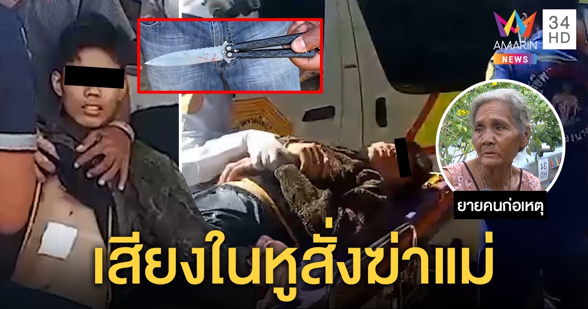 โจ๋ 17 ฉุนแม่ด่าติดเกม คร่อมร่างแทงเจ็บก่อนแทงตัวซ้ำ เผยหลอนหูแว่วผวาคนตามฆ่า (คลิป)