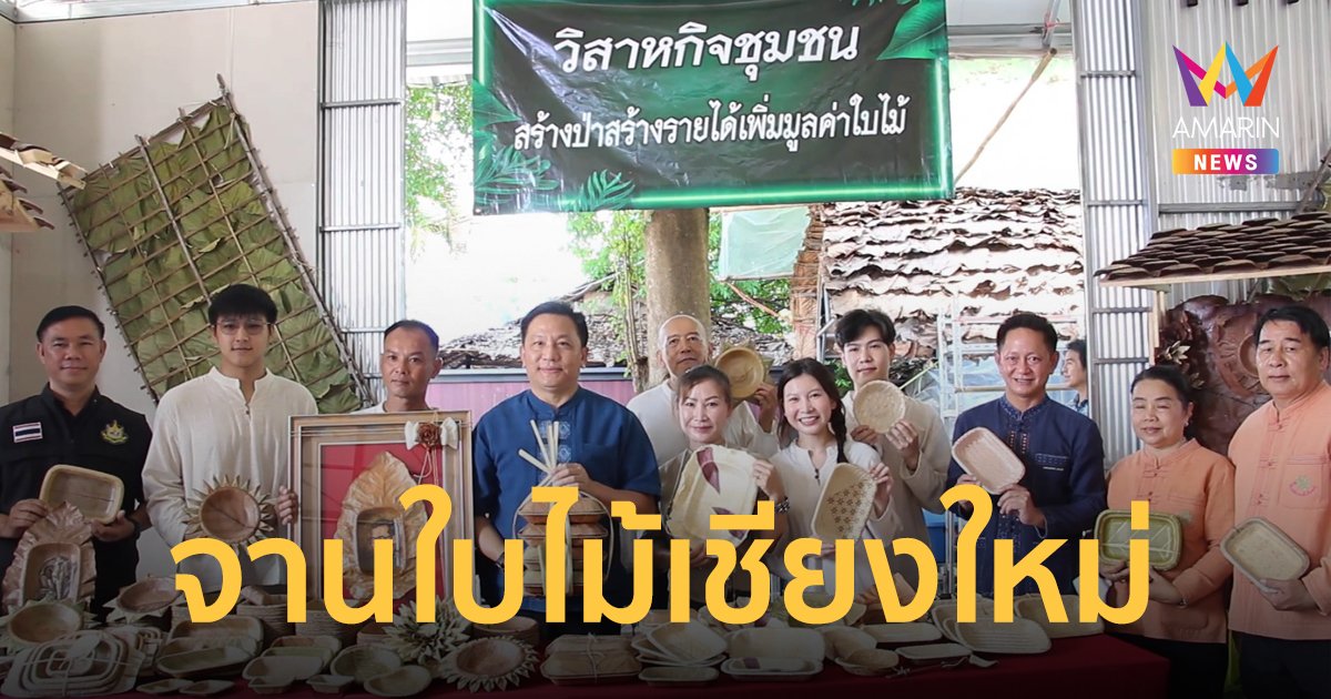 เชียงใหม่นำร่อง “จานใบไม้”  ลดเชื้อเพลิง สร้าง Soft Power ในพื้นที่