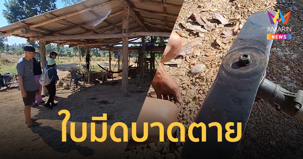 อดีตนายตำรวจ ถูกใบมีดตัดหญ้าบาดแขน พลาดโดนเส้นเลือดใหญ่ เลือดไหลไม่หยุดดับคาสวน