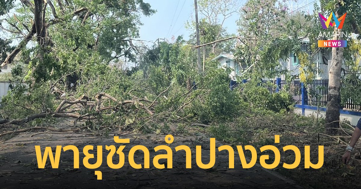 อ่วม ! พายุฤดูร้อนโถมลำปาง พื้นที่การเกษตรได้รับความเสียหาย