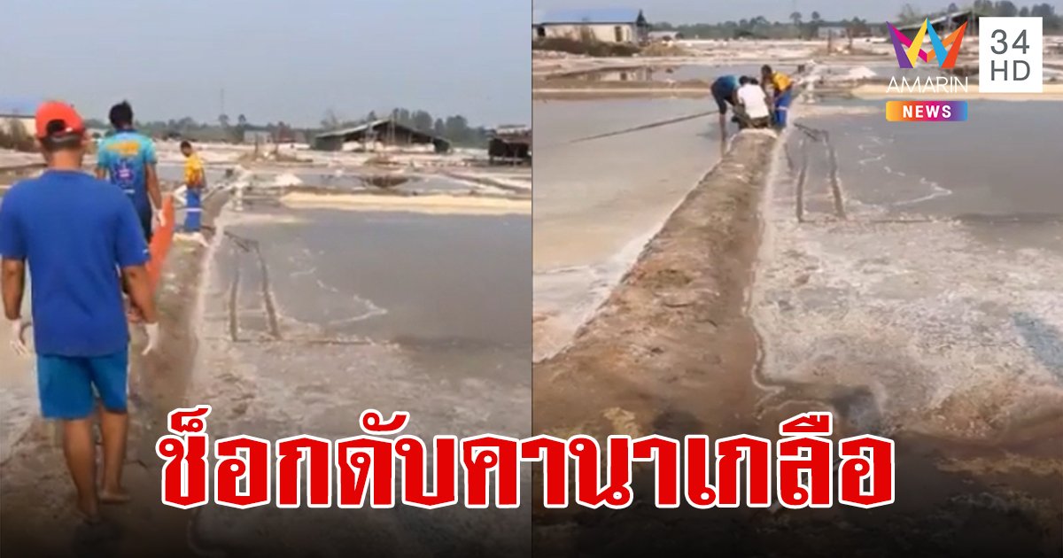 สลด!หนุ่มรับจ้างกรอกเกลือบ่นกลางวันร้อน ขอทำงานตอนกลางคืน รุ่งเช้าพบเป็นศพดับคานา