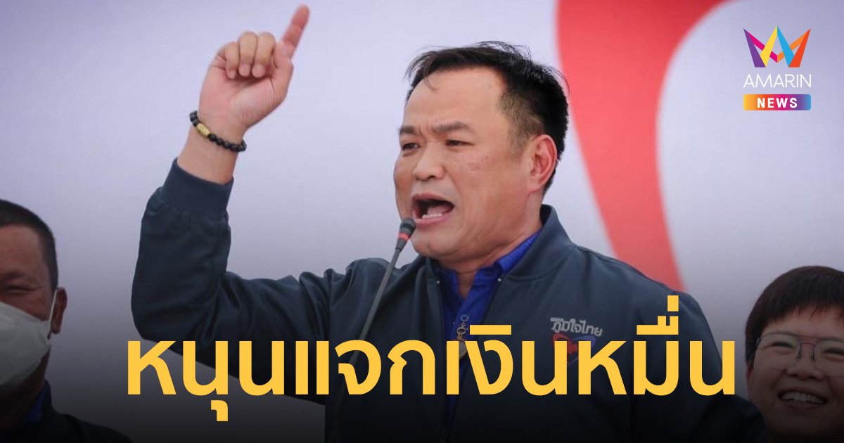 อนุทิน ยัน พรรคภูมิใจไทย หนุน นโยบาย เงินดิจิทัล วอลเล็ต