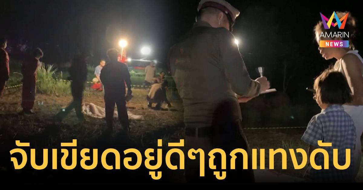 หนุ่มออกจับเขียดกลางทุ่งนา ถูกคนร้ายบุกแทงดับ