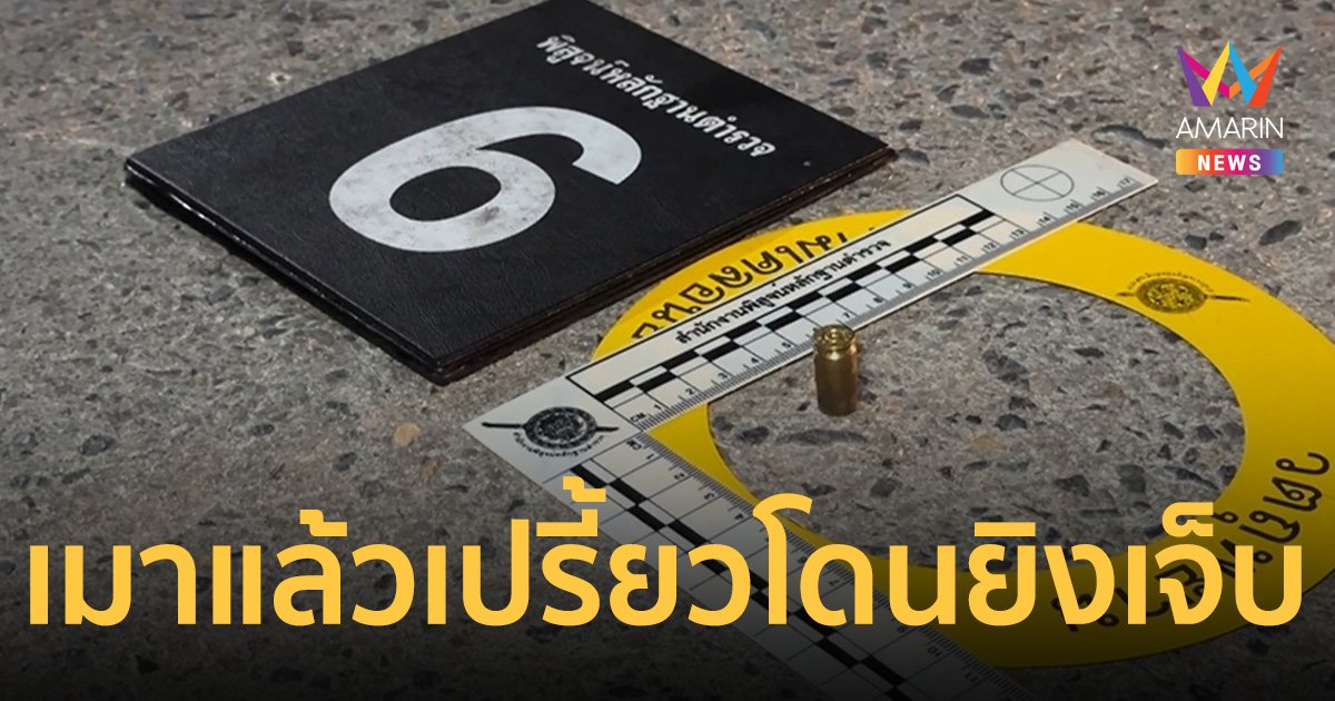 4 วันรุ่นเมาแล้วเปรี้ยว หาเรื่องโรงงานฝั่งตรงข้าม เจอเจ้าของควักปืนยิงใส่เจ็บ