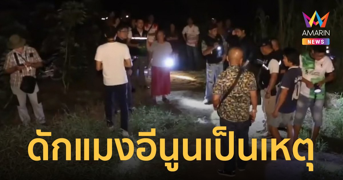 ดักแมงอีนูนเป็นเหตุ ฟันไม่ยั้งดับคาทุ่งนา พบแผลฉกรรจ์หลายแห่ง