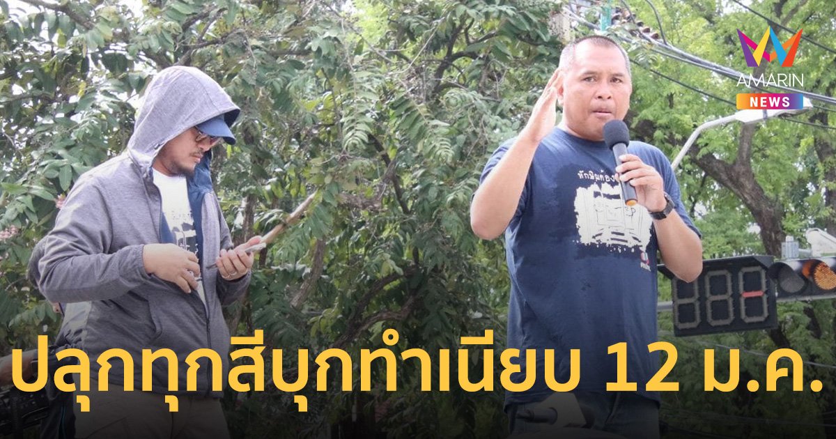 คปท. ปลุกทุกสีเสื้อบุกทำเนียบฯ 12 ม.ค. ทวงถามเรื่องทักษิณ