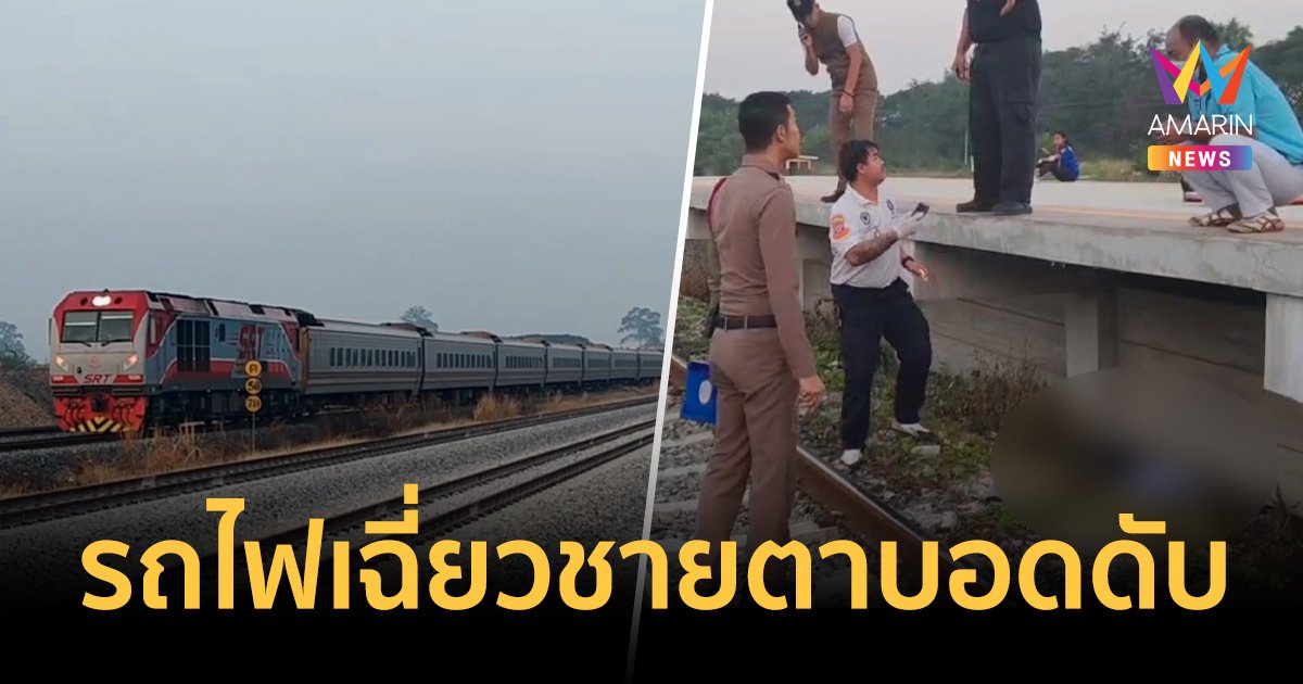 สลด หนุ่มพิการตาบอดลงผิดสถานี ถูกรถไฟเฉี่ยวดับ