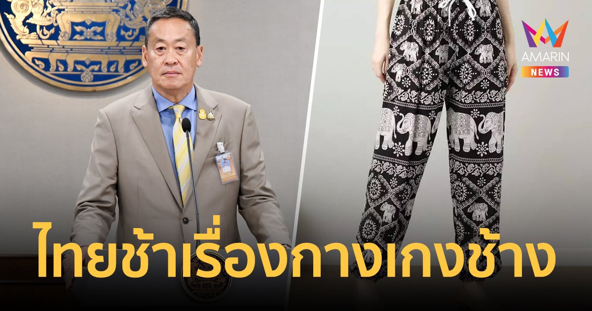 เศรษฐา ชี้กางเกงช้างจีนบุกไทยเป็นการฉวยโอกาส