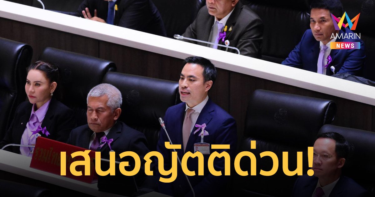 ปชป.-รทสช. เสนอญัตติด่วน เรื่อง การถวายความปลอดภัย