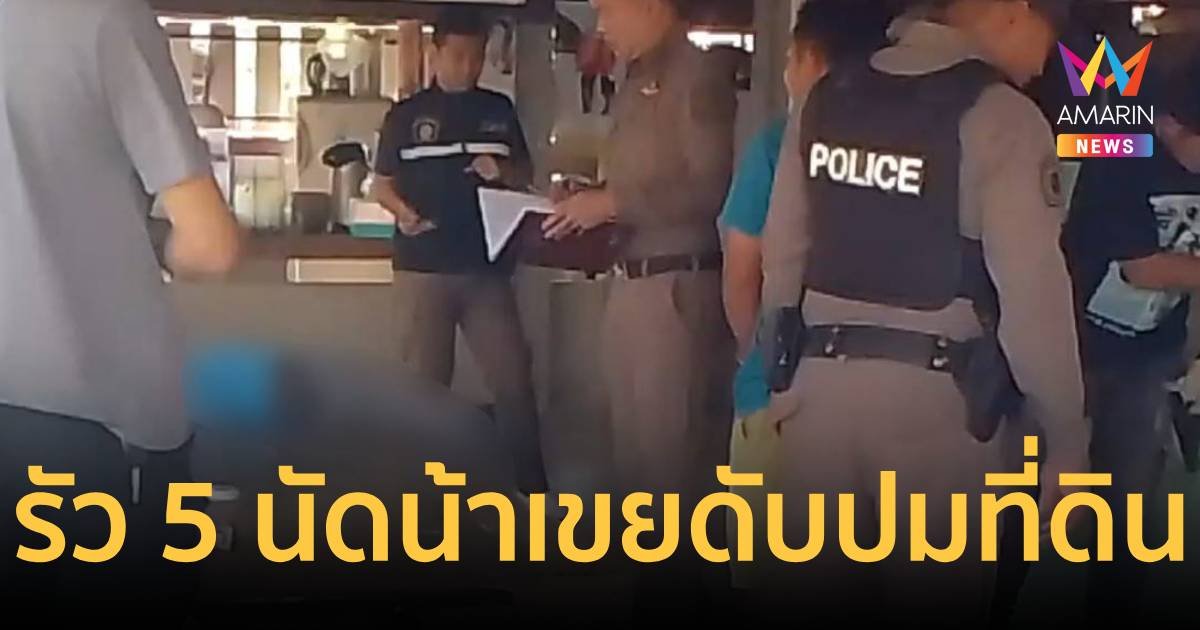 หลานชายรัวยิงน้าเขย 5 นัดปมพิพาทที่ดิน